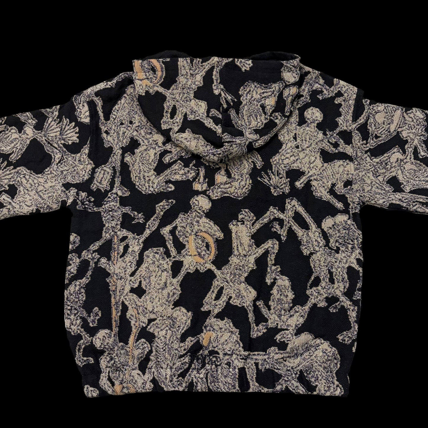 Skeleton zip-up hoodie