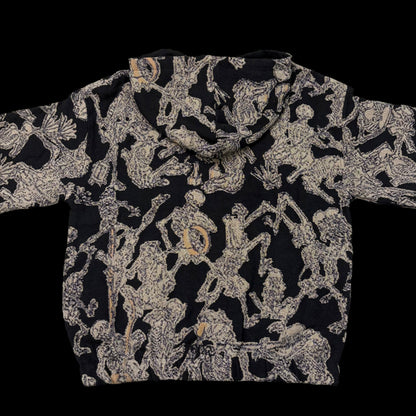 Skeleton zip-up hoodie