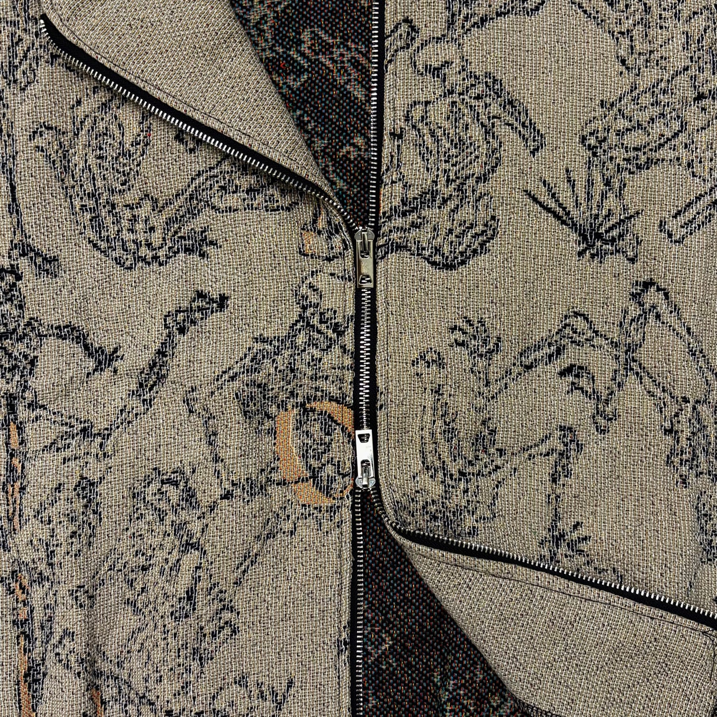 Skeleton zip-up hoodie
