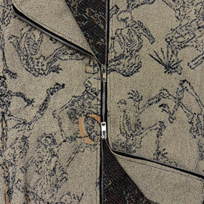 Skeleton zip-up hoodie