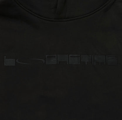 Dark grey too long hoodie